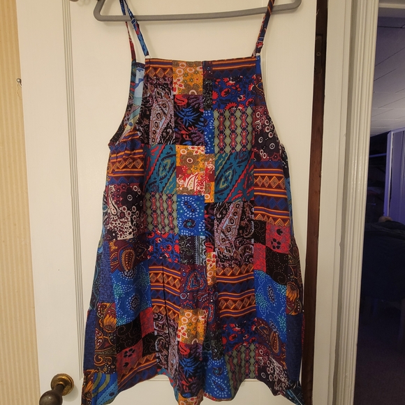 Colorful Patchwork Boho Romper - Picture 2 of 3